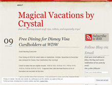 Tablet Screenshot of magicalvacationsbycrystal.wordpress.com