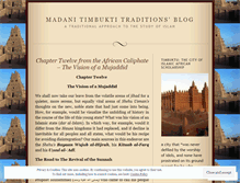 Tablet Screenshot of madanitimbukti.wordpress.com