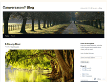 Tablet Screenshot of canwereason.wordpress.com