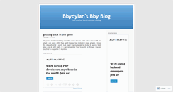 Desktop Screenshot of bbydylan.wordpress.com