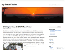 Tablet Screenshot of mytraveltrailer.wordpress.com