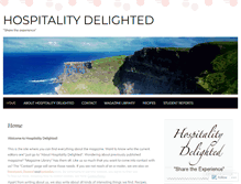 Tablet Screenshot of hospitalitydelighted.wordpress.com