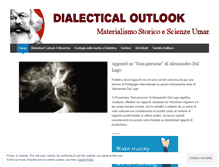 Tablet Screenshot of dialecticaloutlook.wordpress.com