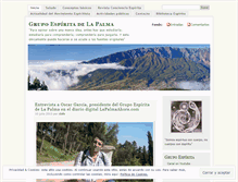 Tablet Screenshot of grupoespiritaisladelapalma.wordpress.com