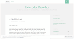 Desktop Screenshot of heterodoxthoughts.wordpress.com