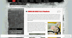 Desktop Screenshot of drugsaregreat.wordpress.com