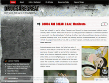 Tablet Screenshot of drugsaregreat.wordpress.com
