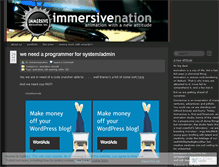 Tablet Screenshot of immersivenation.wordpress.com