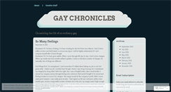 Desktop Screenshot of gaychronicles.wordpress.com