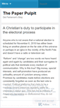 Mobile Screenshot of paperpulpit.wordpress.com