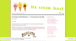 Desktop Screenshot of icecreamlunch.wordpress.com