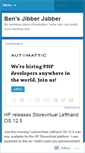Mobile Screenshot of bensjibberjabber.wordpress.com