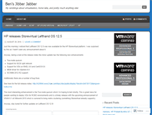 Tablet Screenshot of bensjibberjabber.wordpress.com