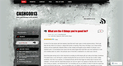 Desktop Screenshot of cashgod13.wordpress.com