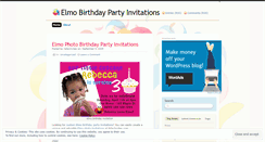 Desktop Screenshot of elmobirthdaypartyinvitations.wordpress.com