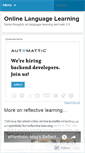 Mobile Screenshot of languagelearningonline.wordpress.com