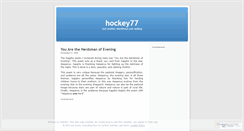 Desktop Screenshot of hockey77.wordpress.com