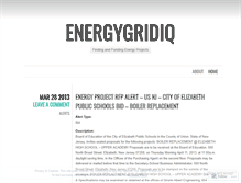Tablet Screenshot of energygridiq.wordpress.com