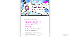 Desktop Screenshot of chaibabanewsletter.wordpress.com