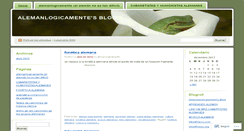Desktop Screenshot of alemanlogicamente.wordpress.com