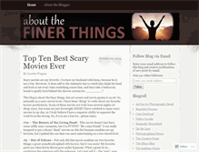 Tablet Screenshot of aboutthefinerthings.wordpress.com