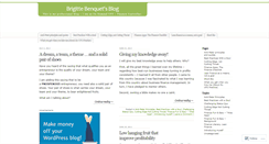 Desktop Screenshot of brigittebenquet.wordpress.com