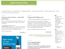 Tablet Screenshot of brigittebenquet.wordpress.com