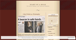 Desktop Screenshot of hoaxdiary.wordpress.com