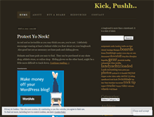 Tablet Screenshot of kickpushh.wordpress.com