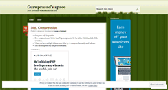 Desktop Screenshot of guruprasadv.wordpress.com