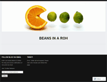 Tablet Screenshot of beansinaroh.wordpress.com