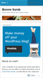 Mobile Screenshot of bonnesante.wordpress.com