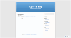 Desktop Screenshot of ajgor1.wordpress.com