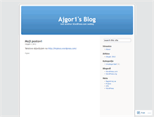 Tablet Screenshot of ajgor1.wordpress.com