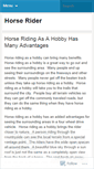 Mobile Screenshot of horseriderblog.wordpress.com