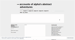 Desktop Screenshot of abstractadventures.wordpress.com