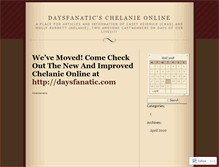 Tablet Screenshot of daysfanatic.wordpress.com