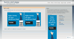 Desktop Screenshot of bunnyandpiggy.wordpress.com