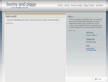 Tablet Screenshot of bunnyandpiggy.wordpress.com