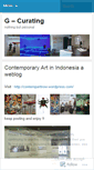 Mobile Screenshot of icurator.wordpress.com