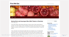 Desktop Screenshot of firsteat.wordpress.com