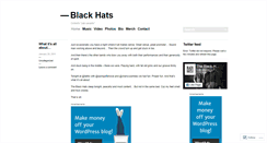 Desktop Screenshot of blackhatsmusic.wordpress.com