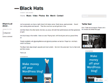 Tablet Screenshot of blackhatsmusic.wordpress.com