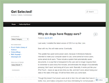 Tablet Screenshot of getselected.wordpress.com