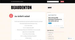 Desktop Screenshot of beaudenton.wordpress.com