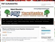 Tablet Screenshot of pmtgurumantra.wordpress.com