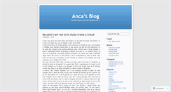 Desktop Screenshot of ancatirica.wordpress.com