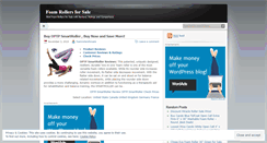 Desktop Screenshot of foamrollersforsale.wordpress.com