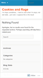 Mobile Screenshot of cookiesandrage.wordpress.com