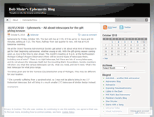 Tablet Screenshot of bobmoler.wordpress.com